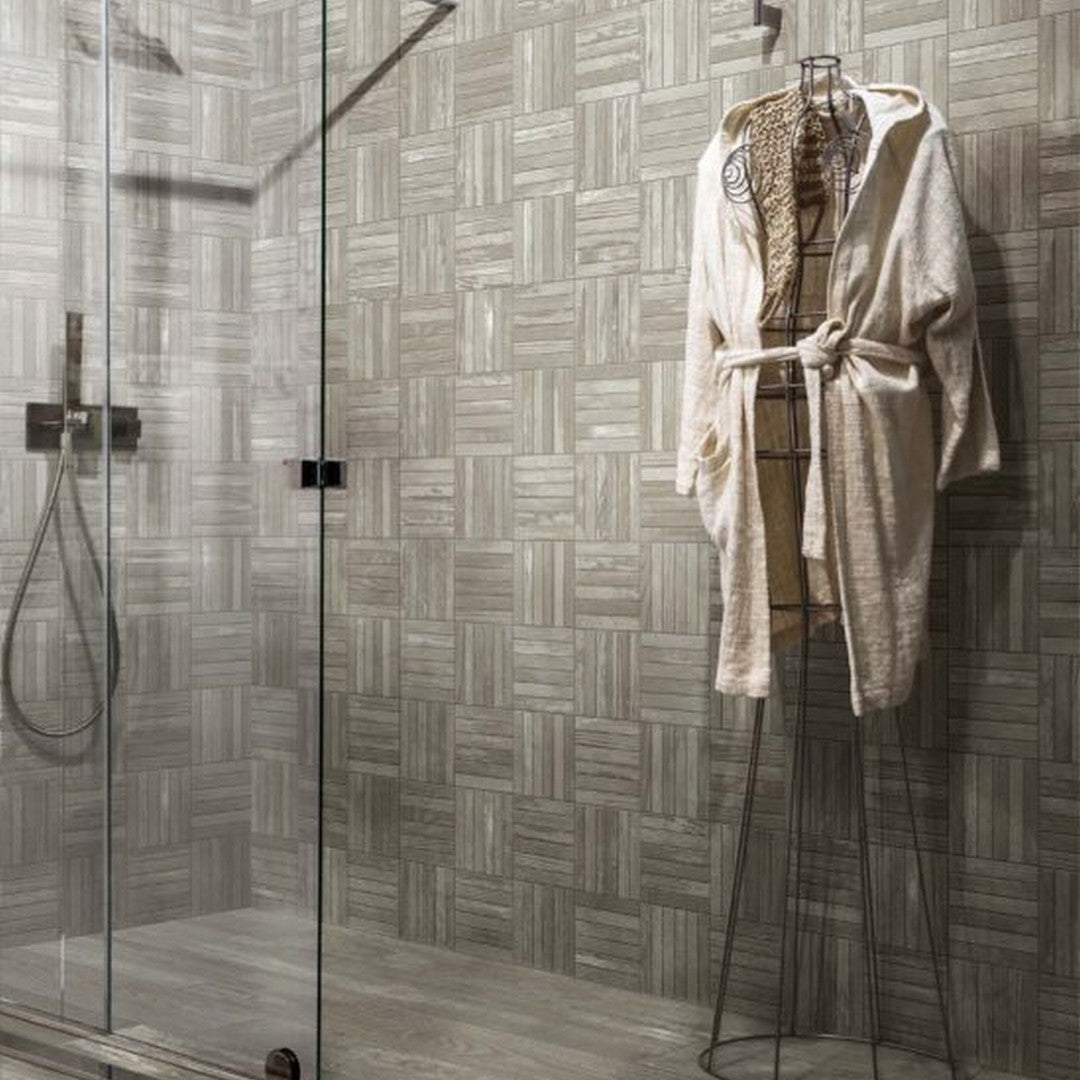 Qualis-Ceramica-Highland-12-x-12-Rectified-Matte-Porcelain-Strip-Mosaic-Madison-Smoke