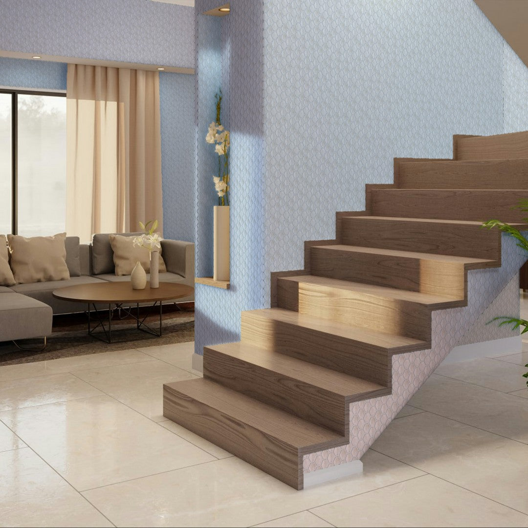 Qualis-Ceramica-Luxury-12-x-12-Rectified-Polished-Porcelain-2-Hexagon-Tile-Amalfi-Calacat