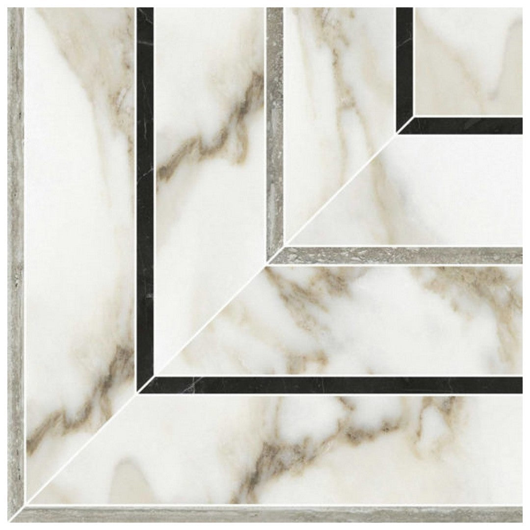 Qualis Ceramica Luxury 8" x 8" Rectified Honed Porcelain Picco Mosaic