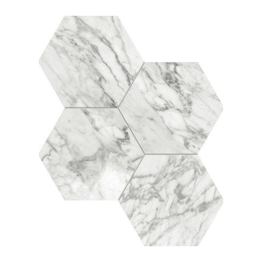 Qualis Ceramica Luxury 12" x 12" Rectified Honed Porcelain 6" Hexagon Tile