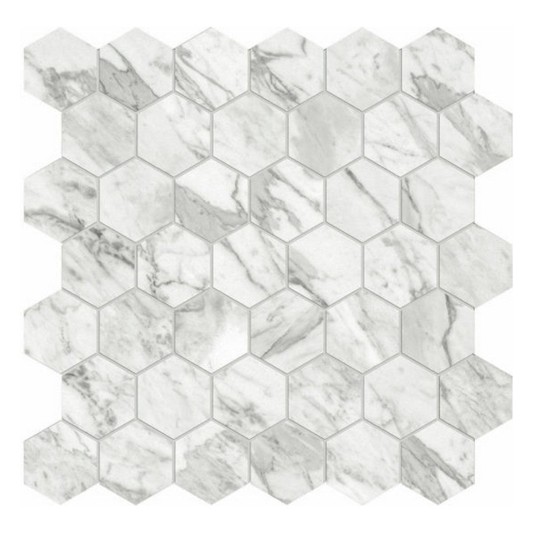 Qualis Ceramica Luxury 12" x 12" Rectified Honed Porcelain 2" Hexagon Tile