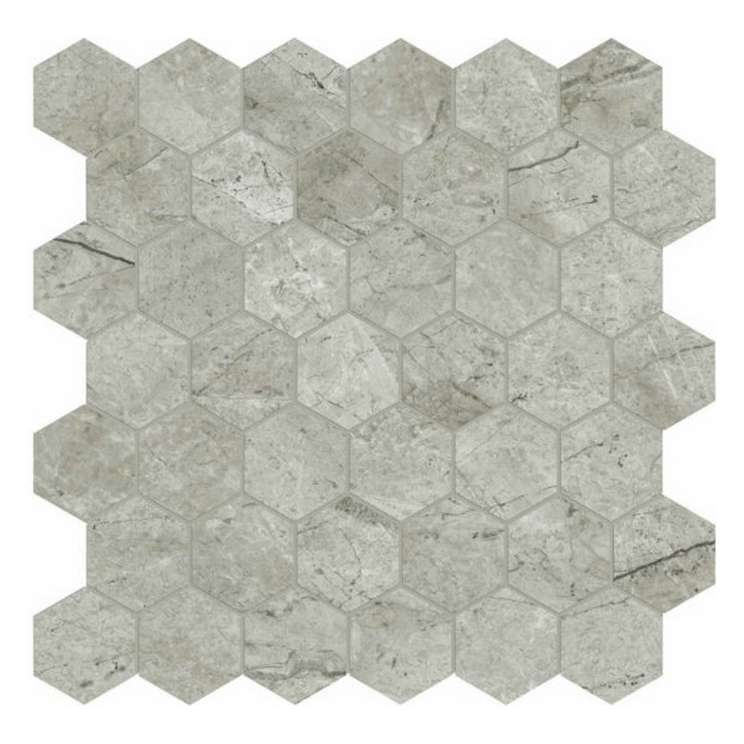 QC Luxury 12" x 12" Rectified Polished Porcelain 2" Hexagon Tile