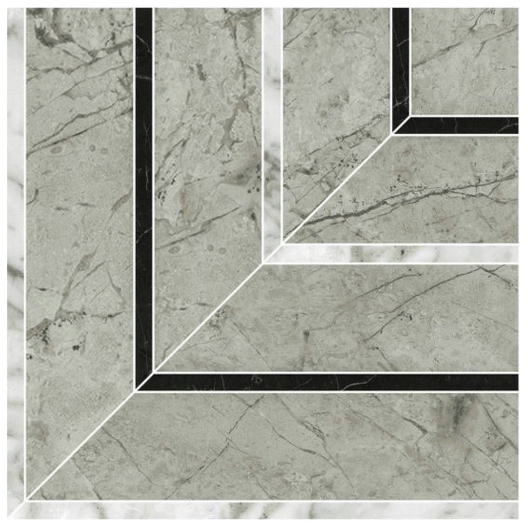 Qualis Ceramica Luxury 8" x 8" Rectified Honed Porcelain Picco Mosaic