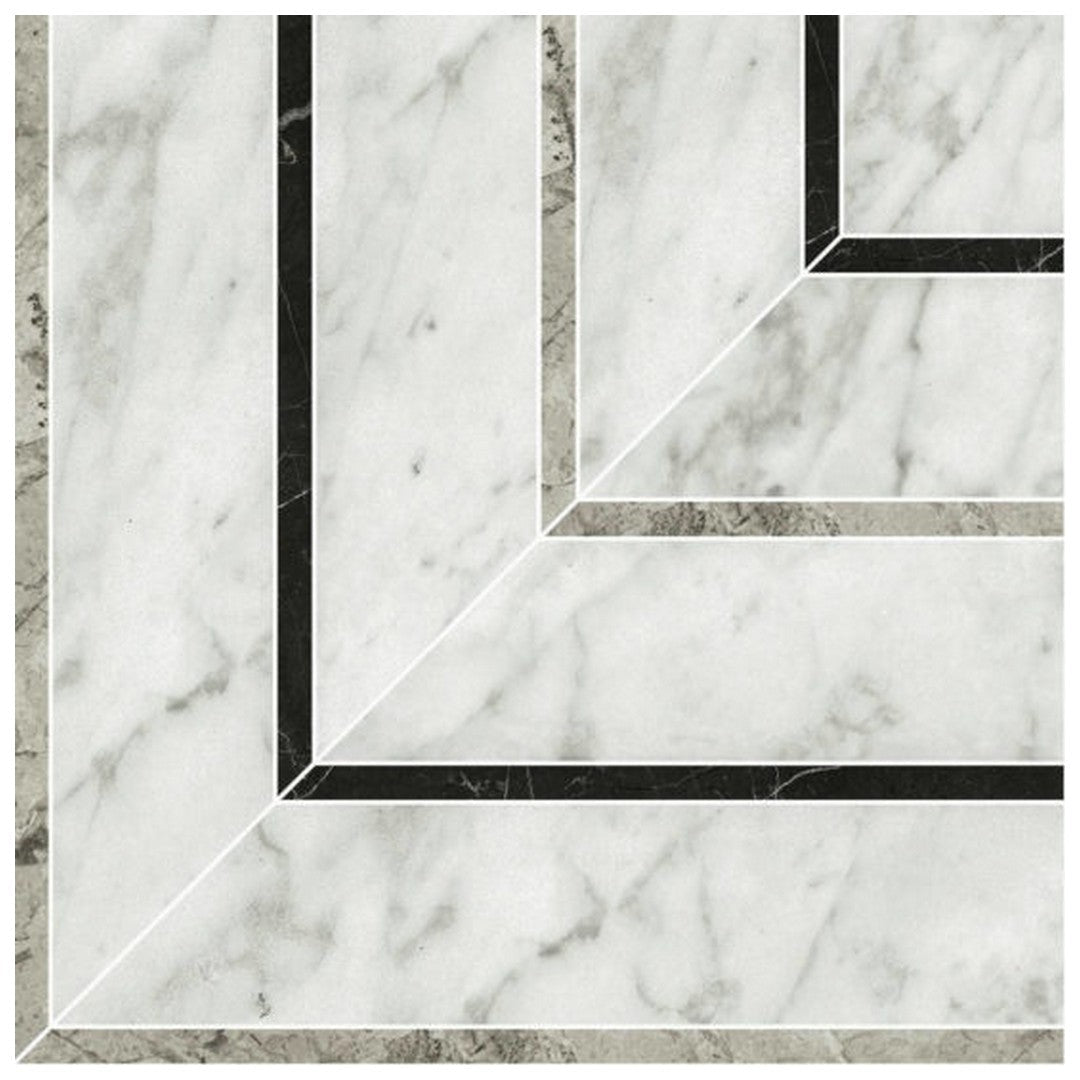 Qualis Ceramica Luxury 8" x 8" Rectified Honed Porcelain Picco Mosaic