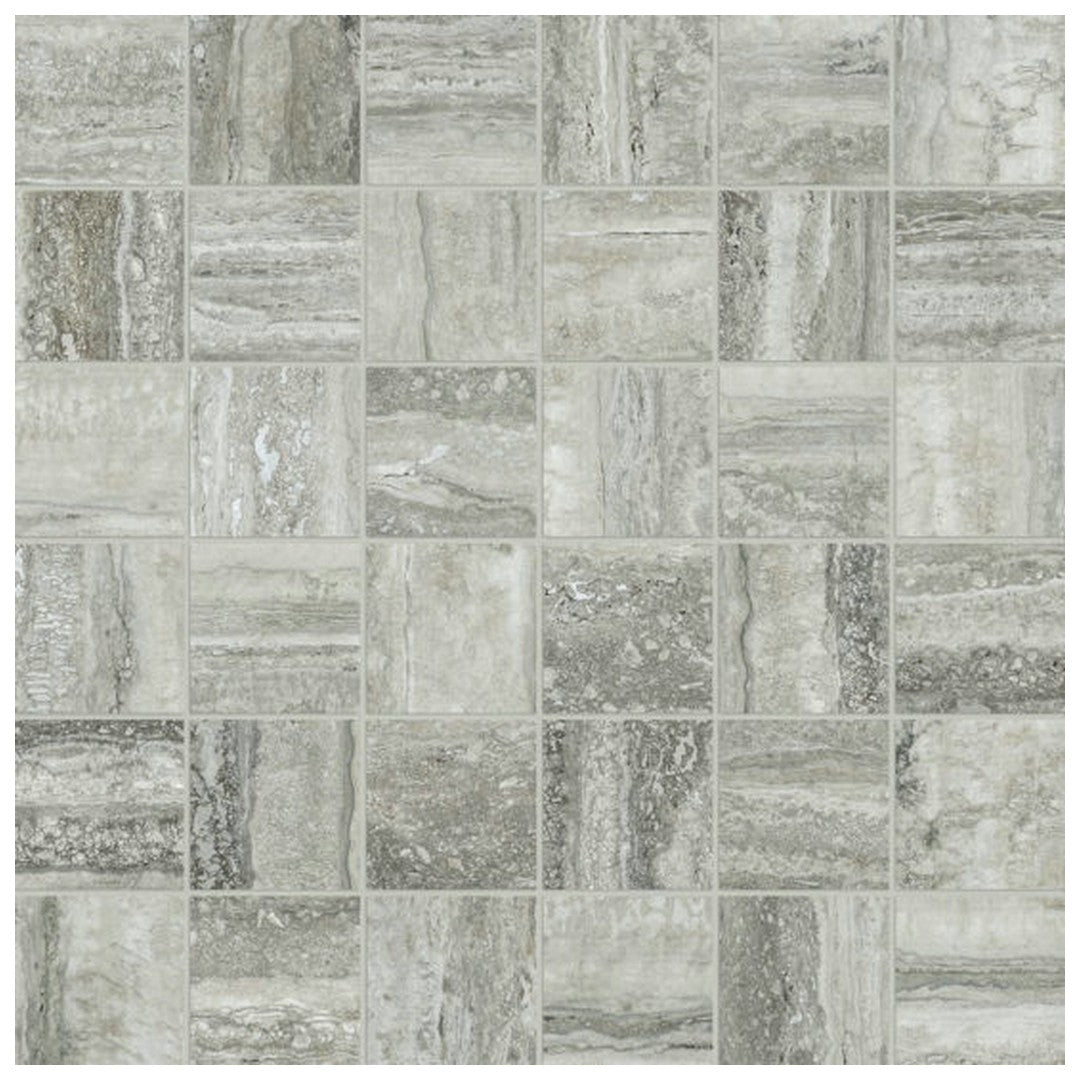 Qualis Ceramica Luxury 12" x 12" Rectified Honed Porcelain 2" Mosaic