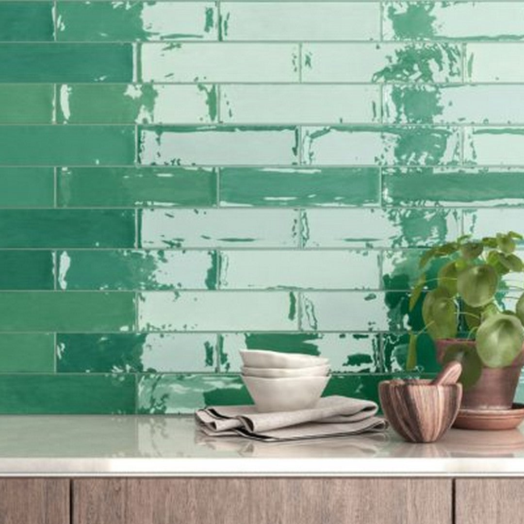 Qualis-Ceramica-Morocco-3-x-11-Glossy-Porcelain-Tile-Green