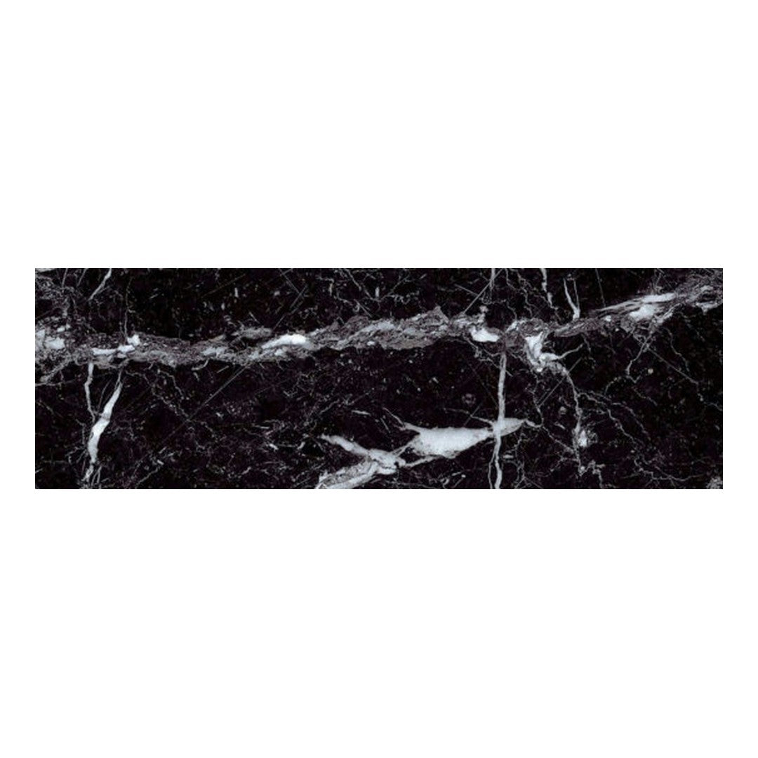 Qualis Ceramica Nero 3" x 9" Glossy Ceramic Wall Tile
