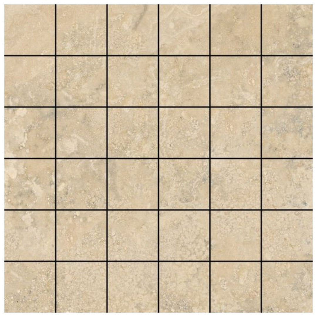 Qualis Ceramica Portofino 12" x 12" Natural Porcelain 2" Mosaic