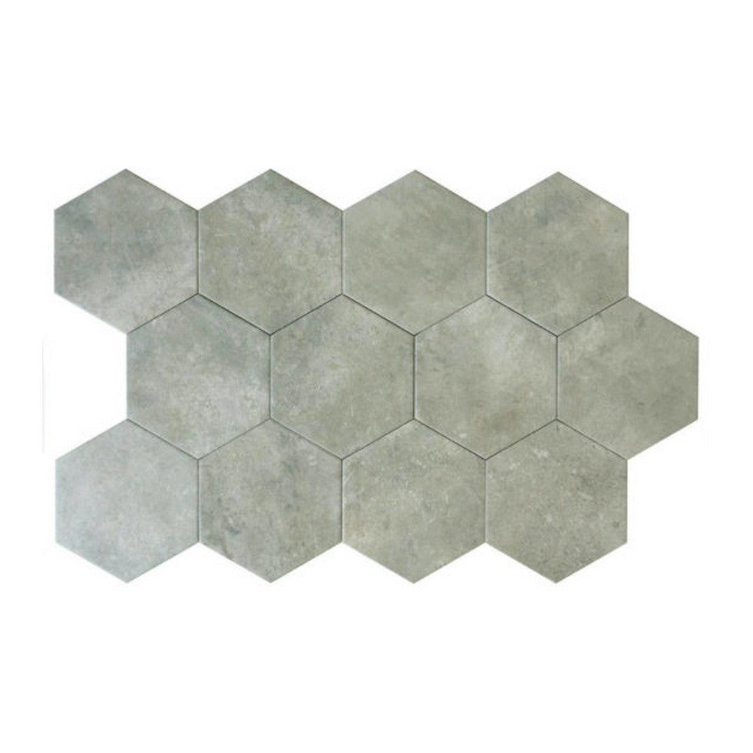 Qualis-Ceramica-Seville-5.5-x-6.3-Matte-Porcelain-Hexagon-Tile-Grey