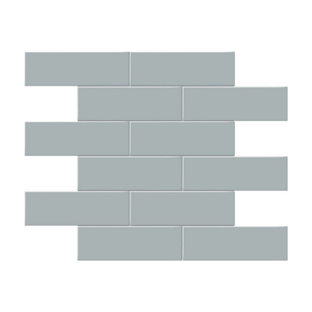 Qualis Ceramica Traditions 11.65" x 11.73" Matte Porcelain Brick 2×6" Mosaic