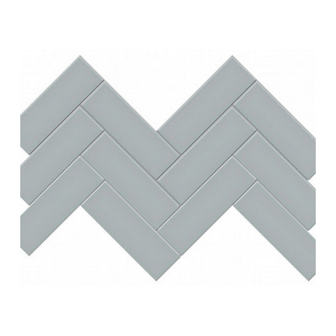 Qualis Ceramica Traditions 8.23" x 15.83" Matte Porcelain Herringbone 2×6" Mosaic
