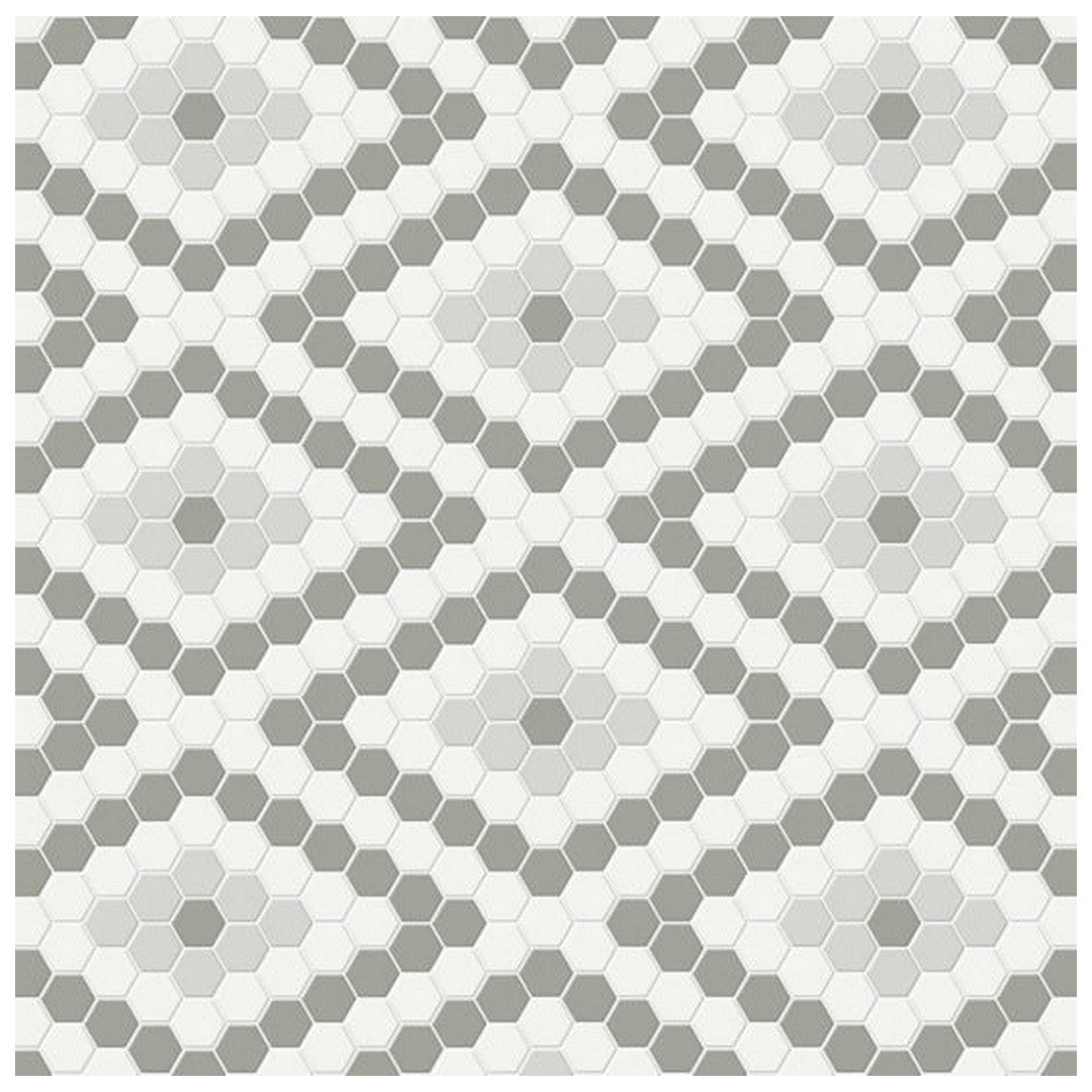 Qualis Ceramica Traditions 7.68" x 13.30" Matte Porcelain Diamond Pattern Mosaic