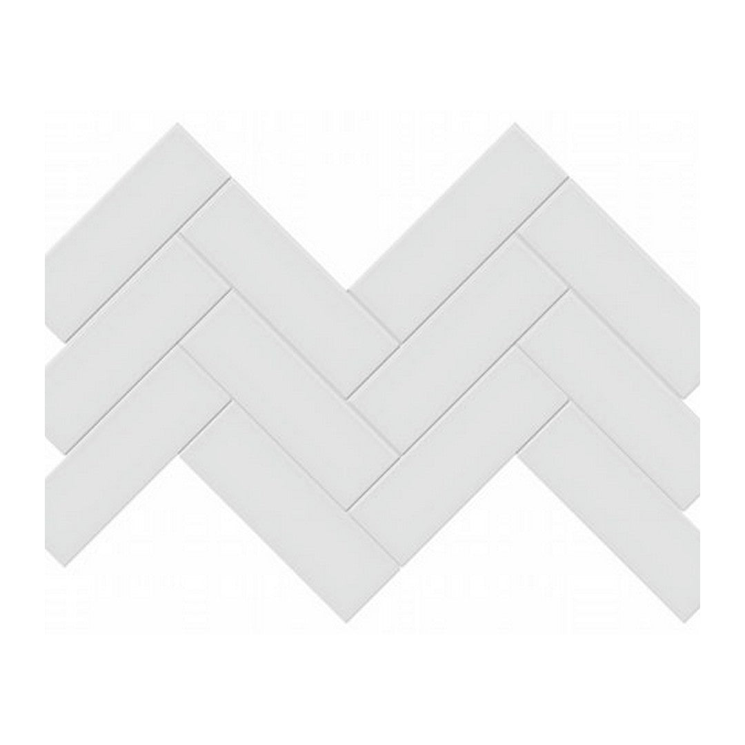 Qualis Ceramica Traditions 8.23" x 15.83" Matte Porcelain Herringbone 2×6" Mosaic