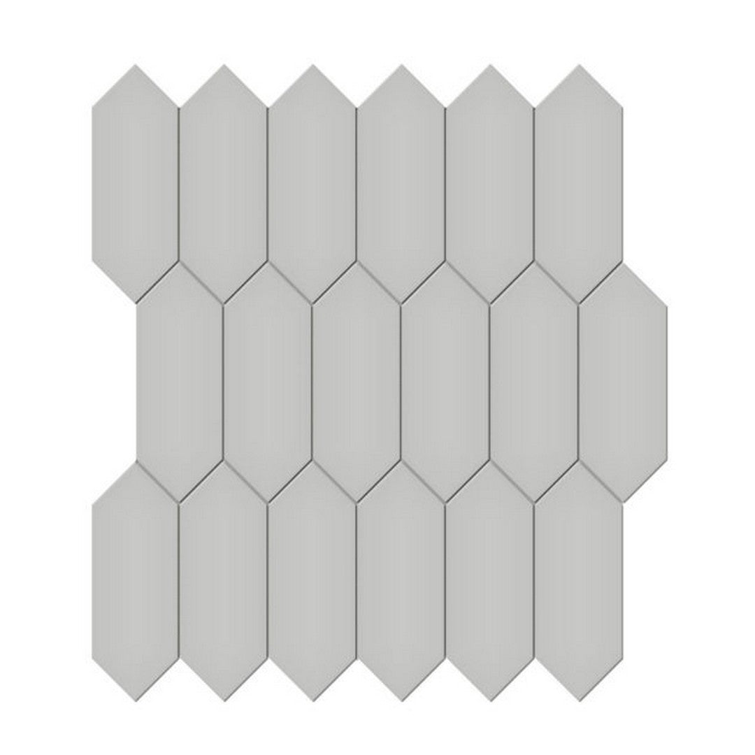 Qualis Ceramica Traditions 11.18" x 12.52" Matte Porcelain Picket 2×5" Mosaic