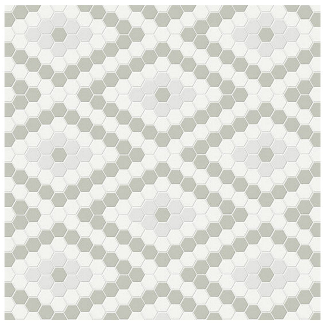 Qualis Ceramica Traditions 7.68" x 13.30" Matte Porcelain Diamond Pattern Mosaic