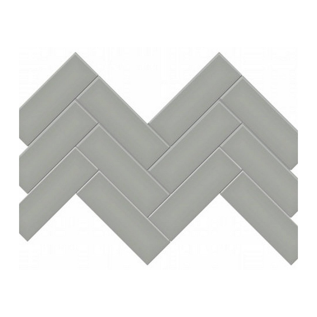 Qualis Ceramica Traditions 8.23" x 15.83" Matte Porcelain Herringbone 2×6" Mosaic