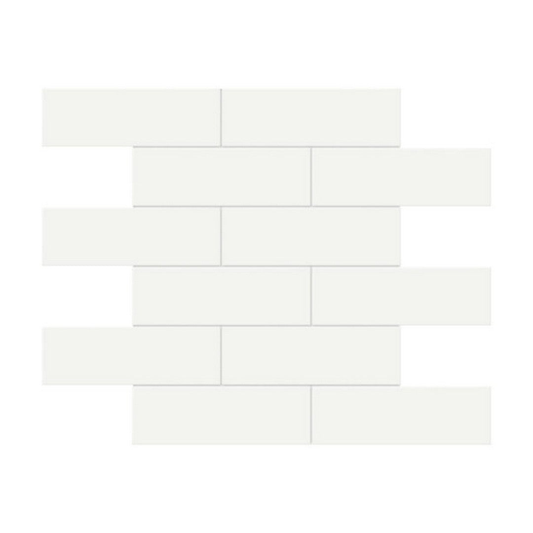 Qualis Ceramica Traditions 11.65" x 11.73" Matte Porcelain Brick 2×6" Mosaic
