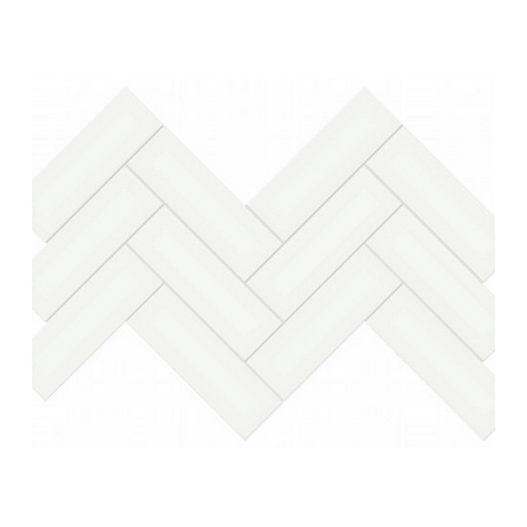 Qualis Ceramica Traditions 8.23" x 15.83" Matte Porcelain Herringbone 2×6" Mosaic