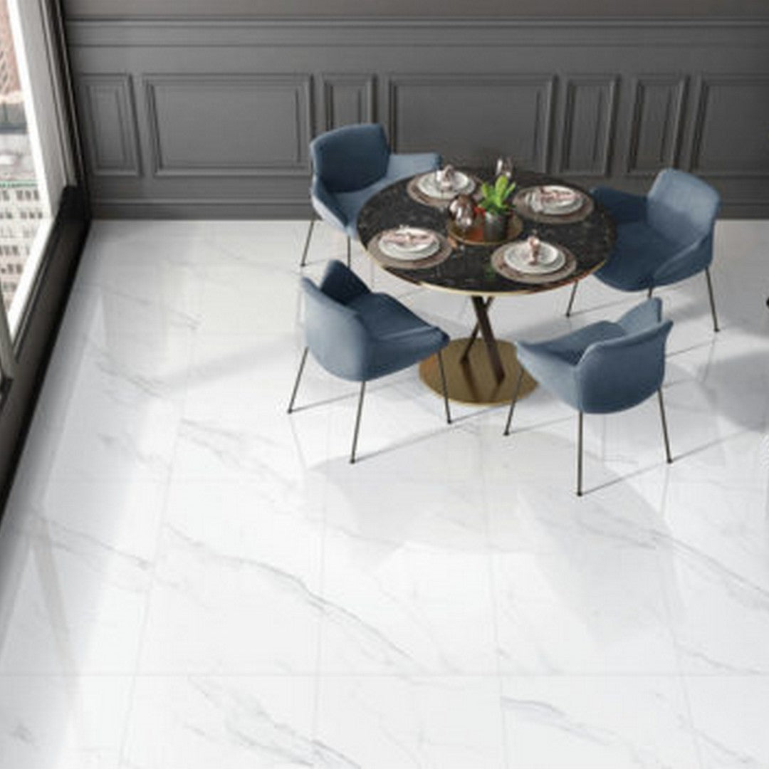 Qualis-Ceramica-Treasure-24-x-48-Polished-Porcelain-Tile-Statuario-Poli