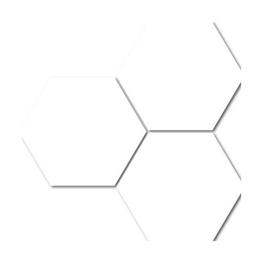 Qualis Ceramica Treasure 6" x 6" Carved Porcelain Hexagon Tile