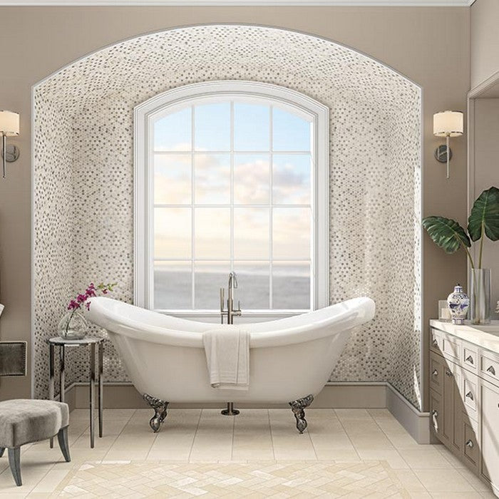 Maniscalco-Stone-Daintree-Exotic-11.2-x-11.7-Polished-Marble-Stone-Dots-Mosaic-Clay-Blend-Grigio-Graystone-Botticino