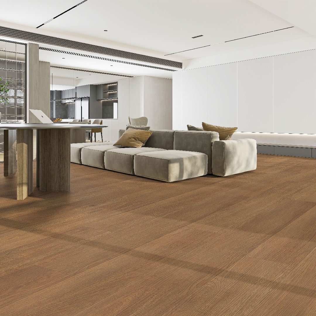 PrimoFlorz-Reserve-Glue-Down-7.25"-x-48"-Luxury-Vinyl-Plank-12mil-Saddle-Oak