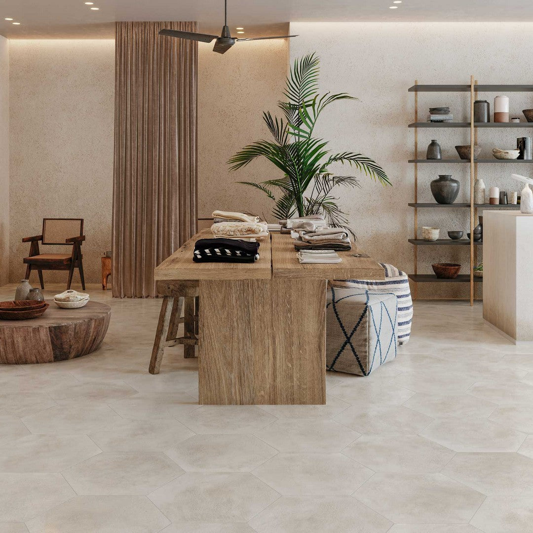 Tesoro-Argos-19-x-22-Pressed-Satin-Hexagon-Porcelain-Tile-Atelier-White