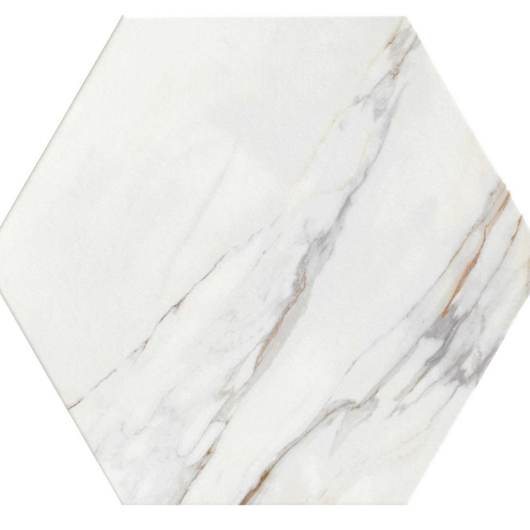 Tesoro Argos 19" x 22" Pressed Satin Hexagon Porcelain Tile