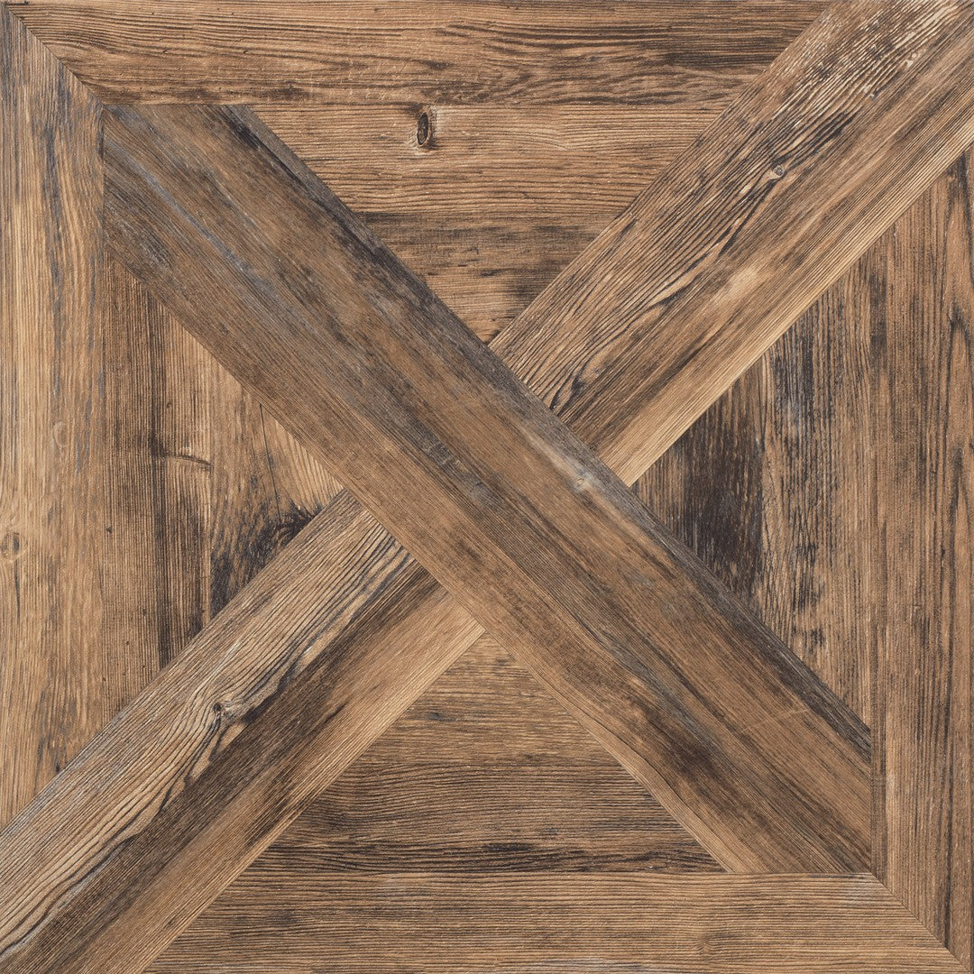 Tesoro Larix Baita 24" x 24" Rectified Porcelain Wood Tile