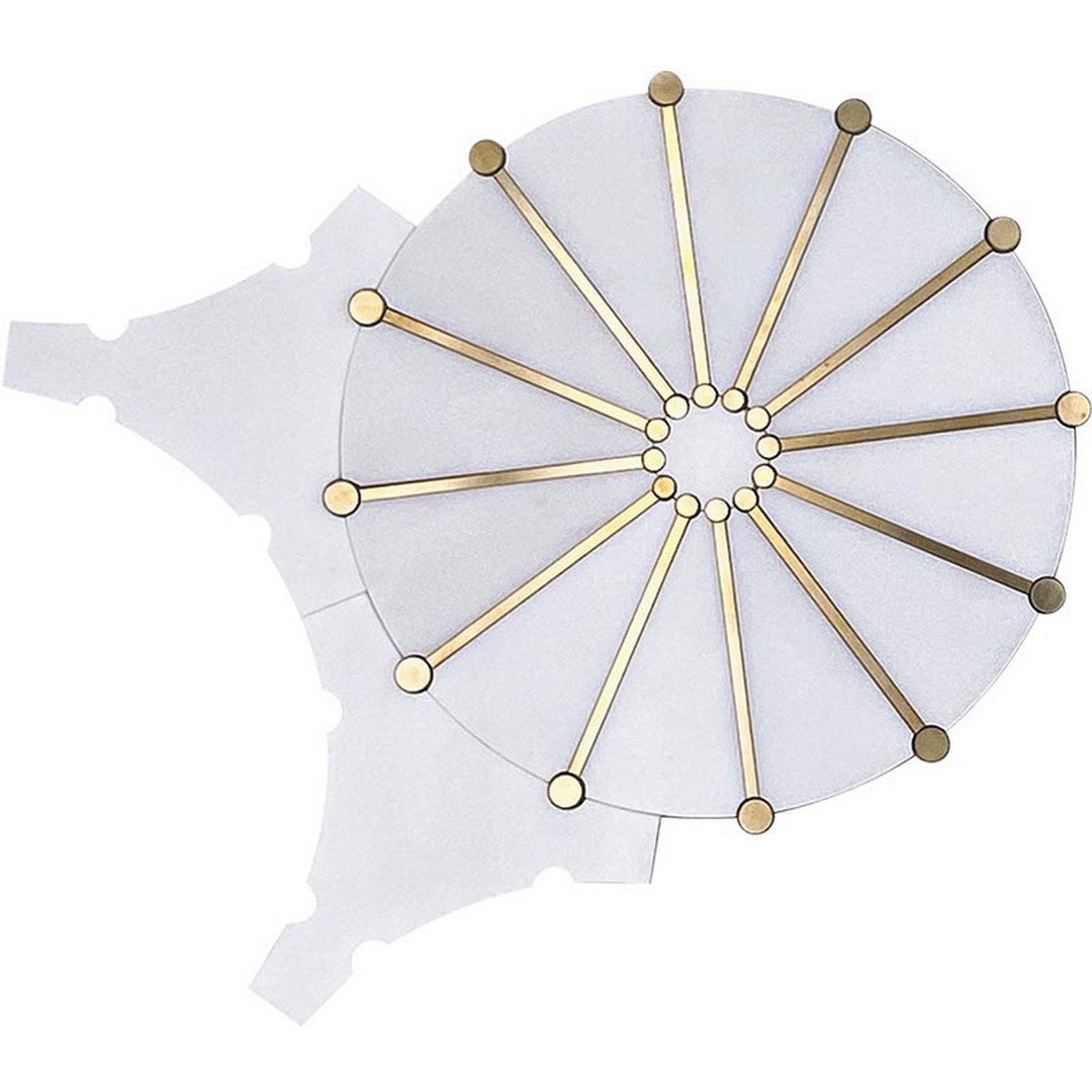 MiR Rockefeller 12.9" x 11.8" Natural Stone & Metal Decorative Mosaic