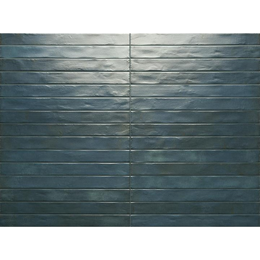 Tesoro Graffiti 2" x 18" Pressed Satin Porcelain Brick Tile