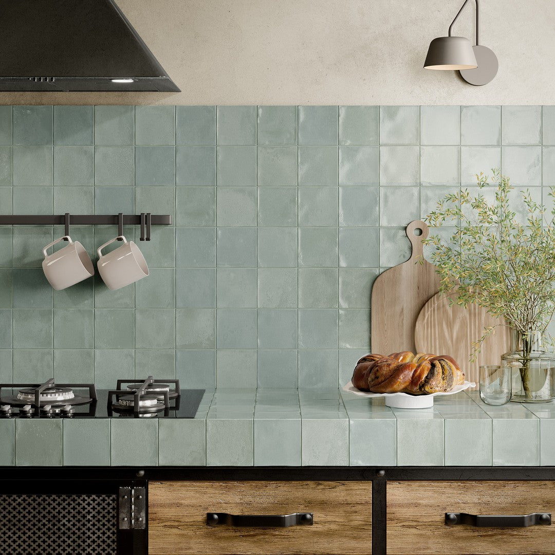 Tesoro-Marrakech-4-x-4-Pressed-Glossy-Porcelain-Tile-Sea-Water