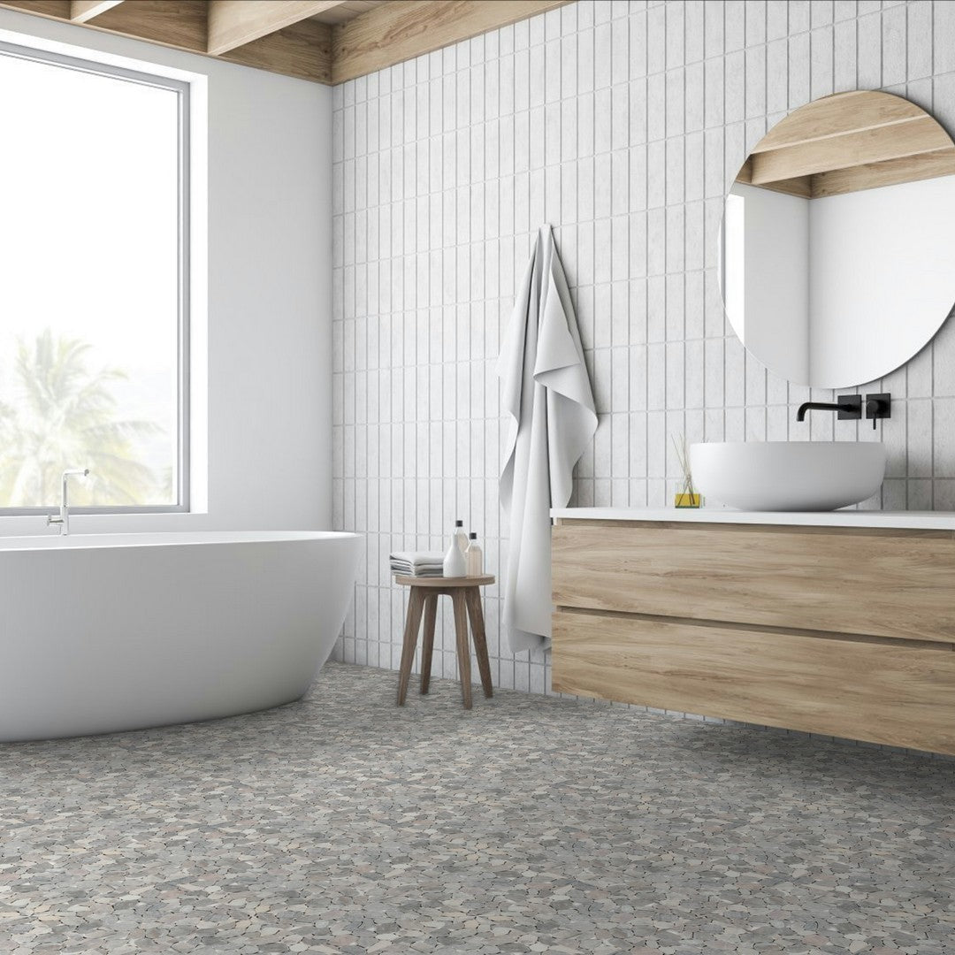 Qualis-Ceramica-Chelsea-12-x-12-Natural-Stone-Pebble-Sliced-Mosaic-Grey