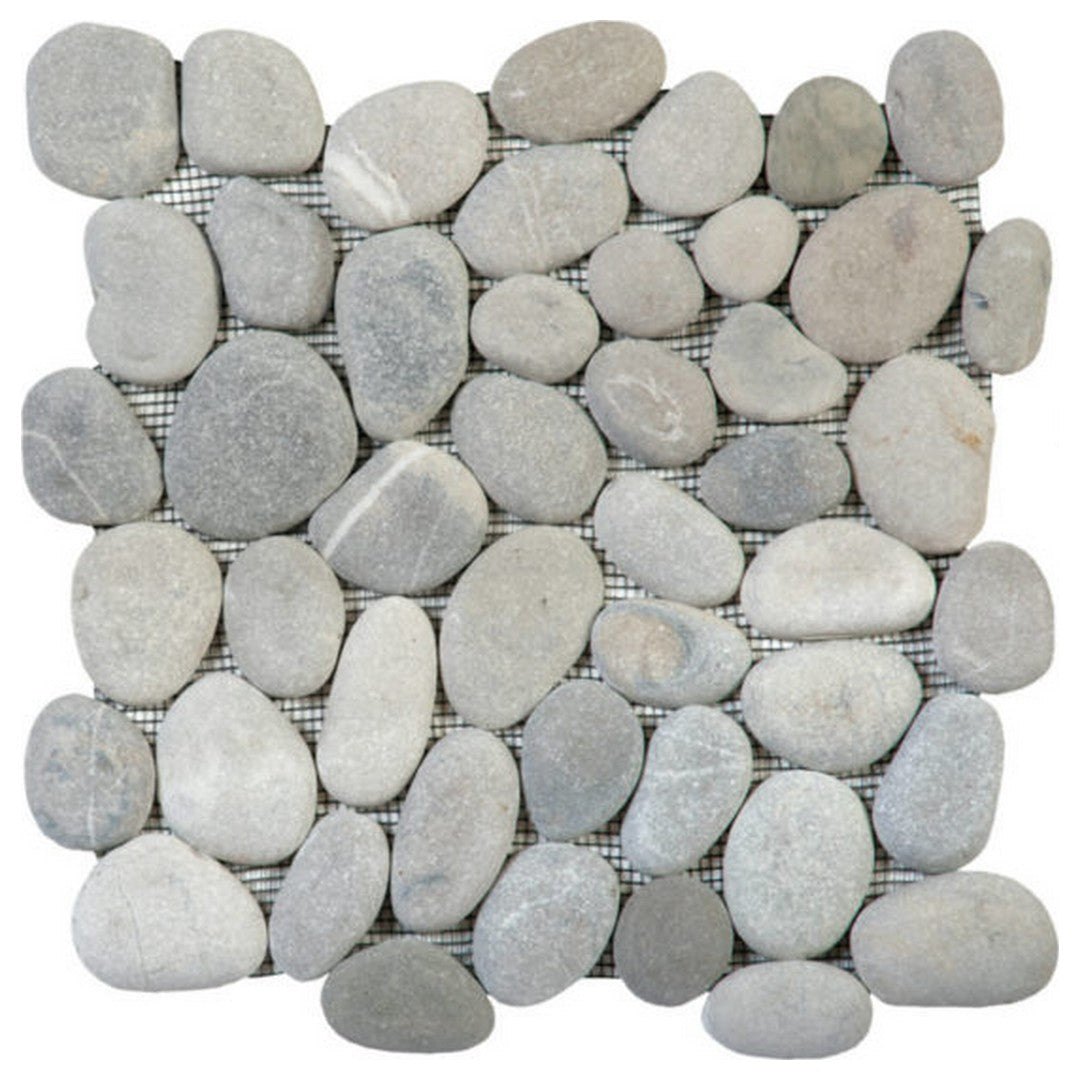Qualis Ceramica Chelsea 12" x 12" Matte Natural Stone Pebble Mosaic