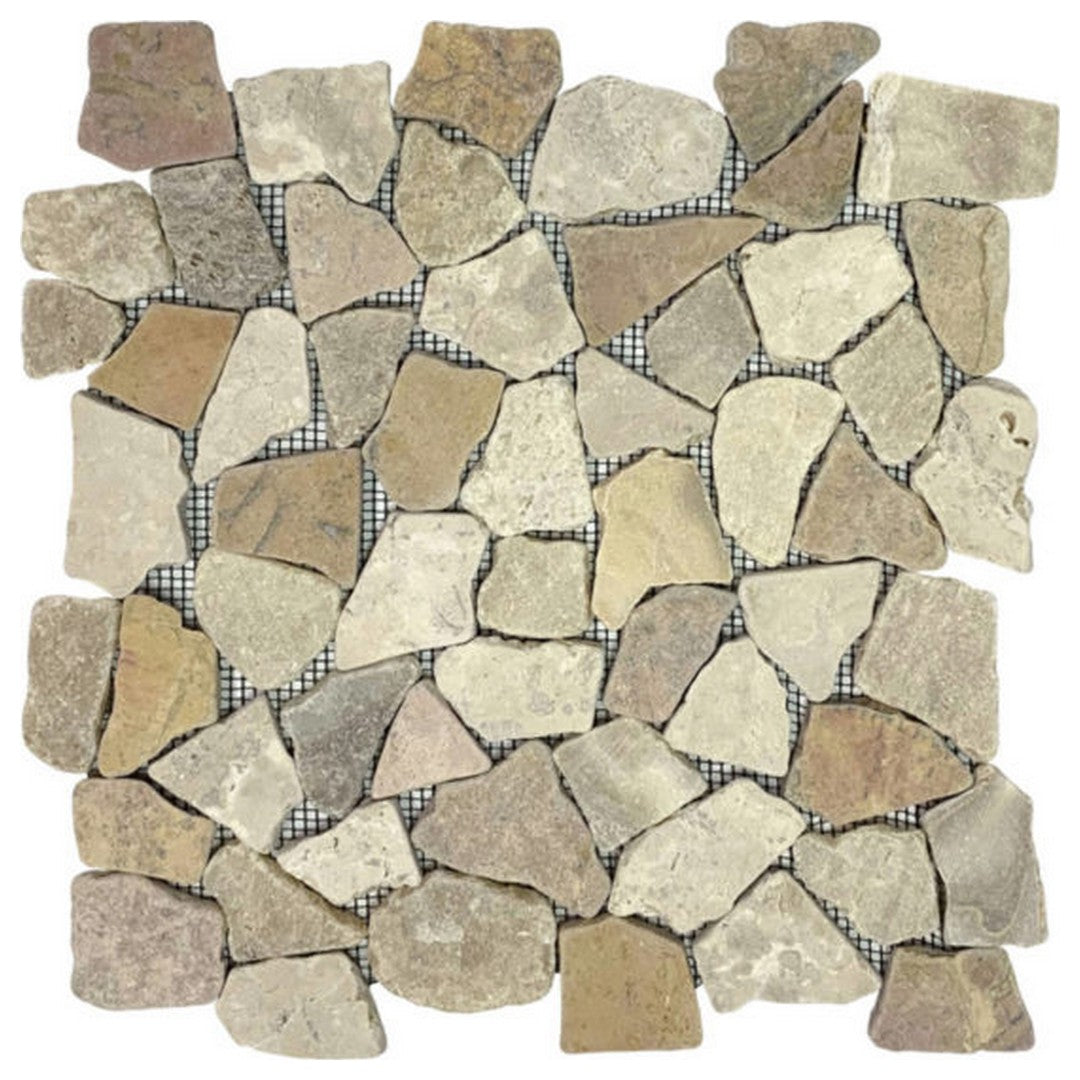 Qualis Ceramica Chelsea 12" x 12" Natural Stone Opus Mosaic