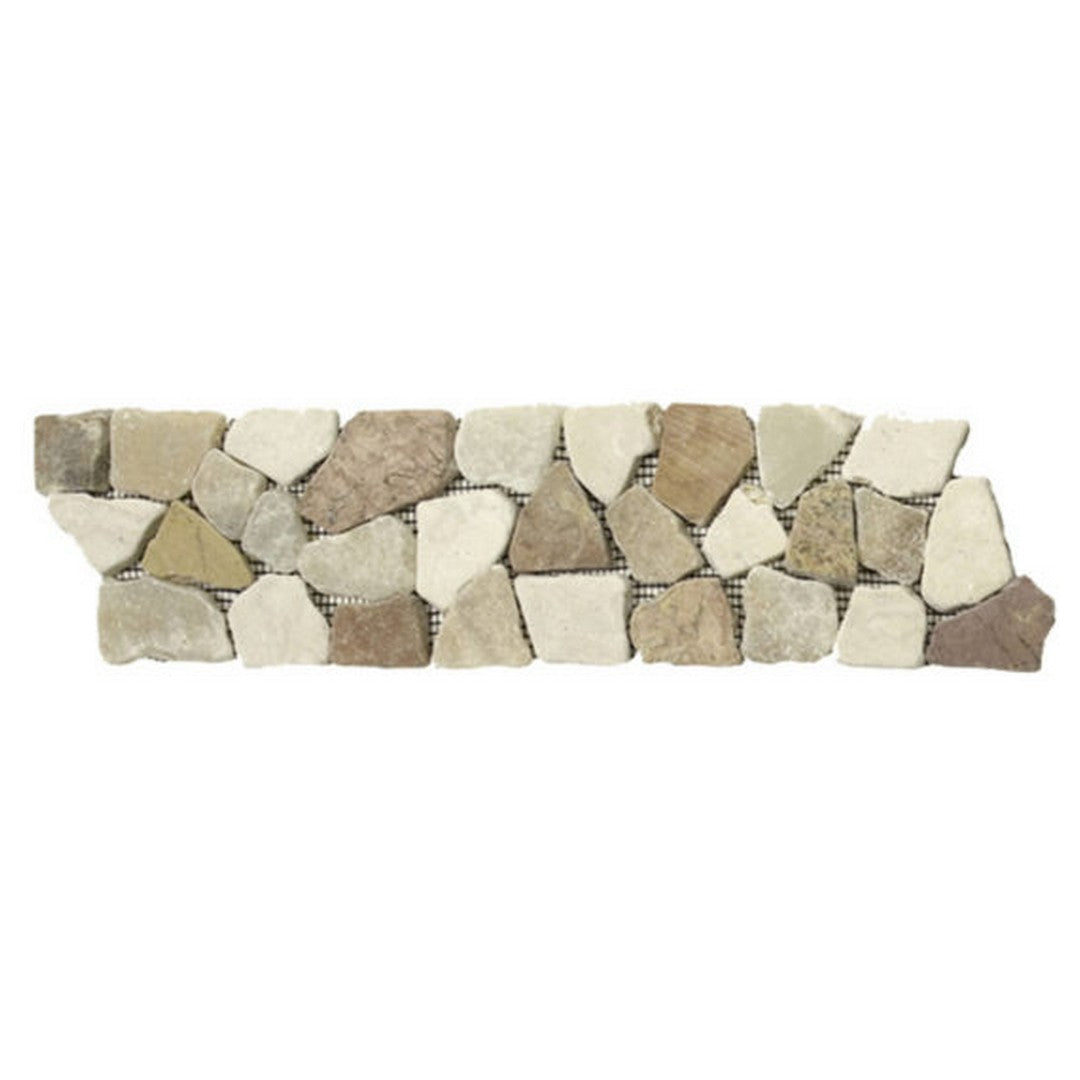Qualis Ceramica Chelsea 4" x 12" Natural Stone Opus Mosaic Border