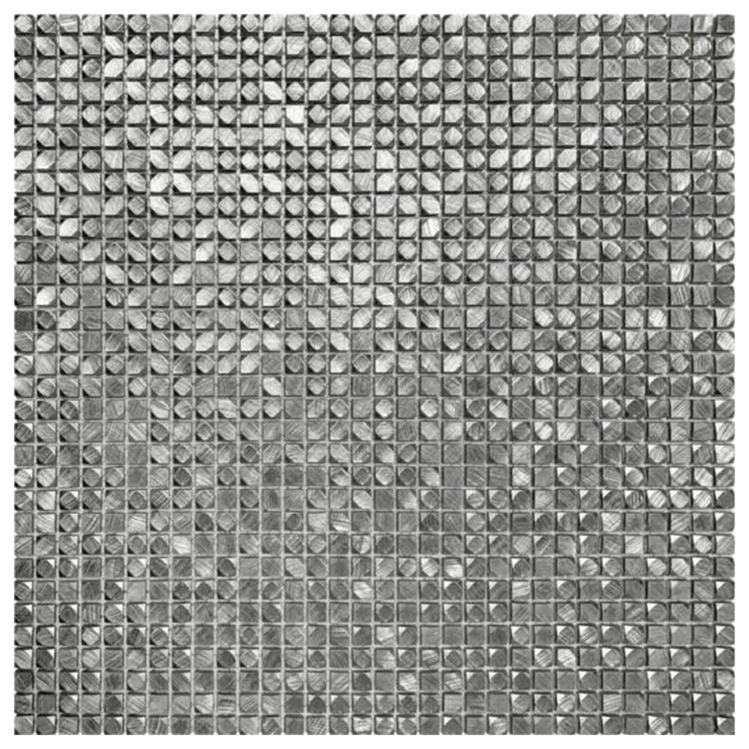 Qualis Ceramica Chelsea 12" x 12" Metal Mini Hex Aluminum Mosaic
