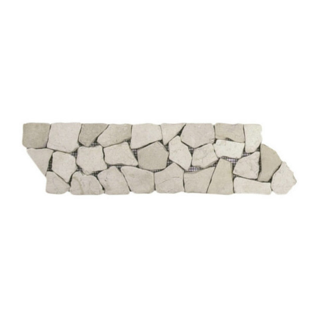 Qualis Ceramica Chelsea 4" x 12" Natural Stone Opus Mosaic Border
