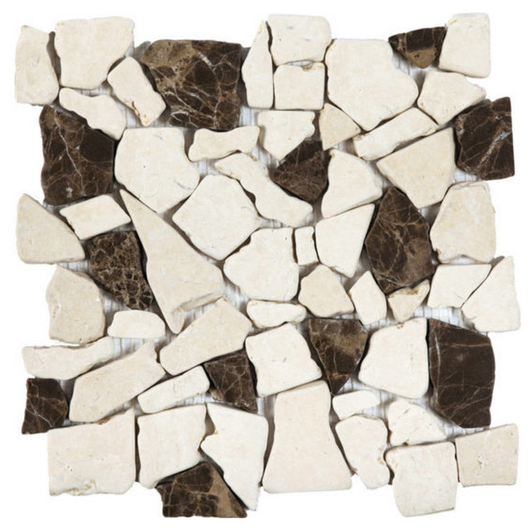 QC Chelsea 12" x 12" Natural Stone Mini Opus Mosaic