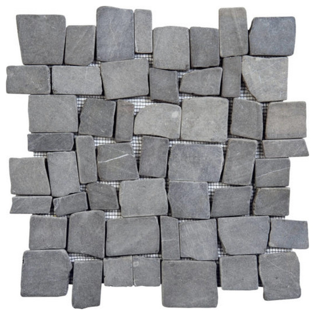 Qualis Ceramica Chelsea 12" x 12" Natural Stone Cubic Opus Marble Mosaic