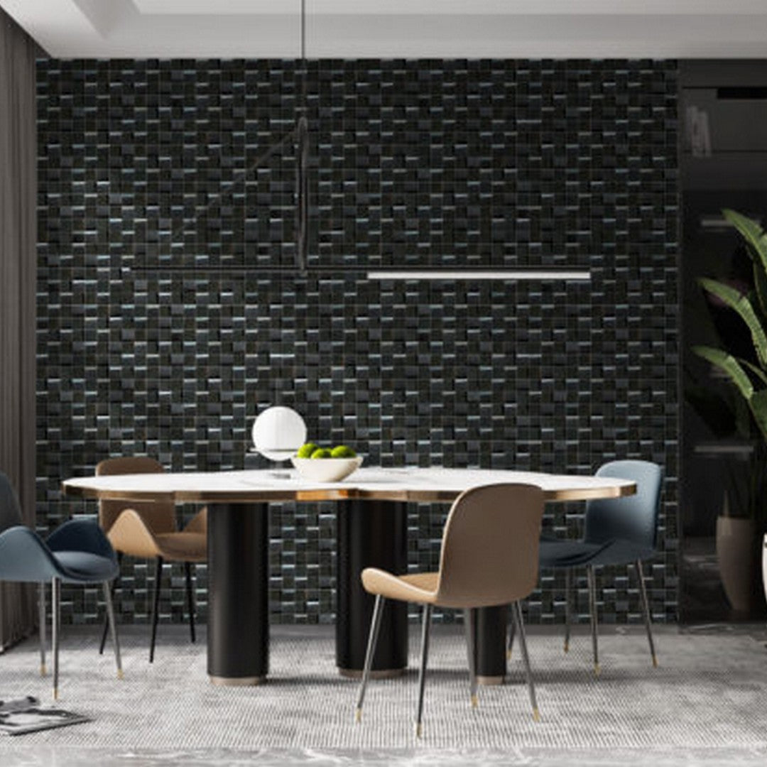 Qualis-Ceramica-Chelsea-12-x-12-Glass-2-3D-Metal-Mosaic-Black-3D
