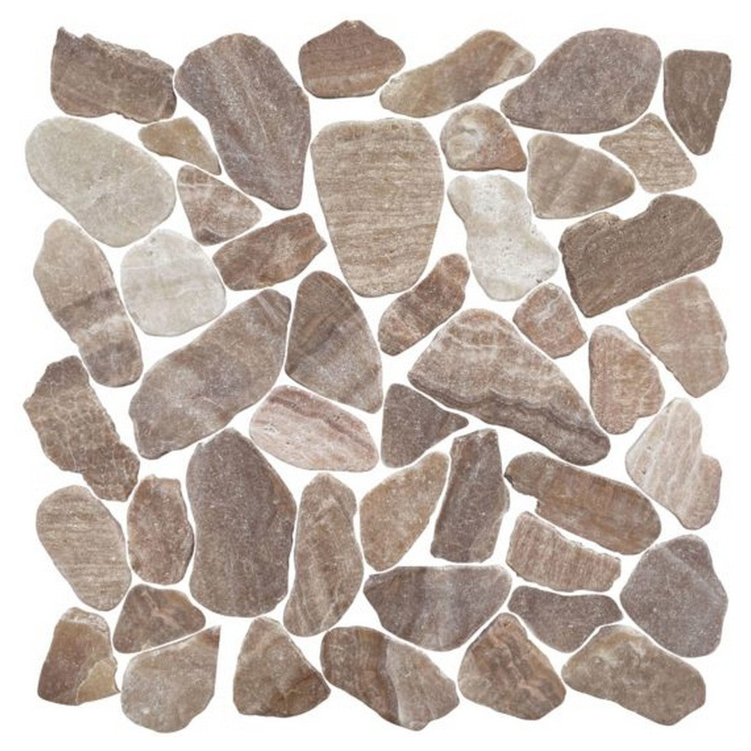 QC Chelsea 12" x 12" Matte Natural Stone Mini Opus Marble Mosaic