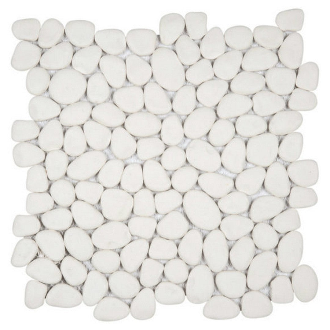 QC Chelsea 12" x 12" Natural Stone Reconstituted Pebble Mosaic