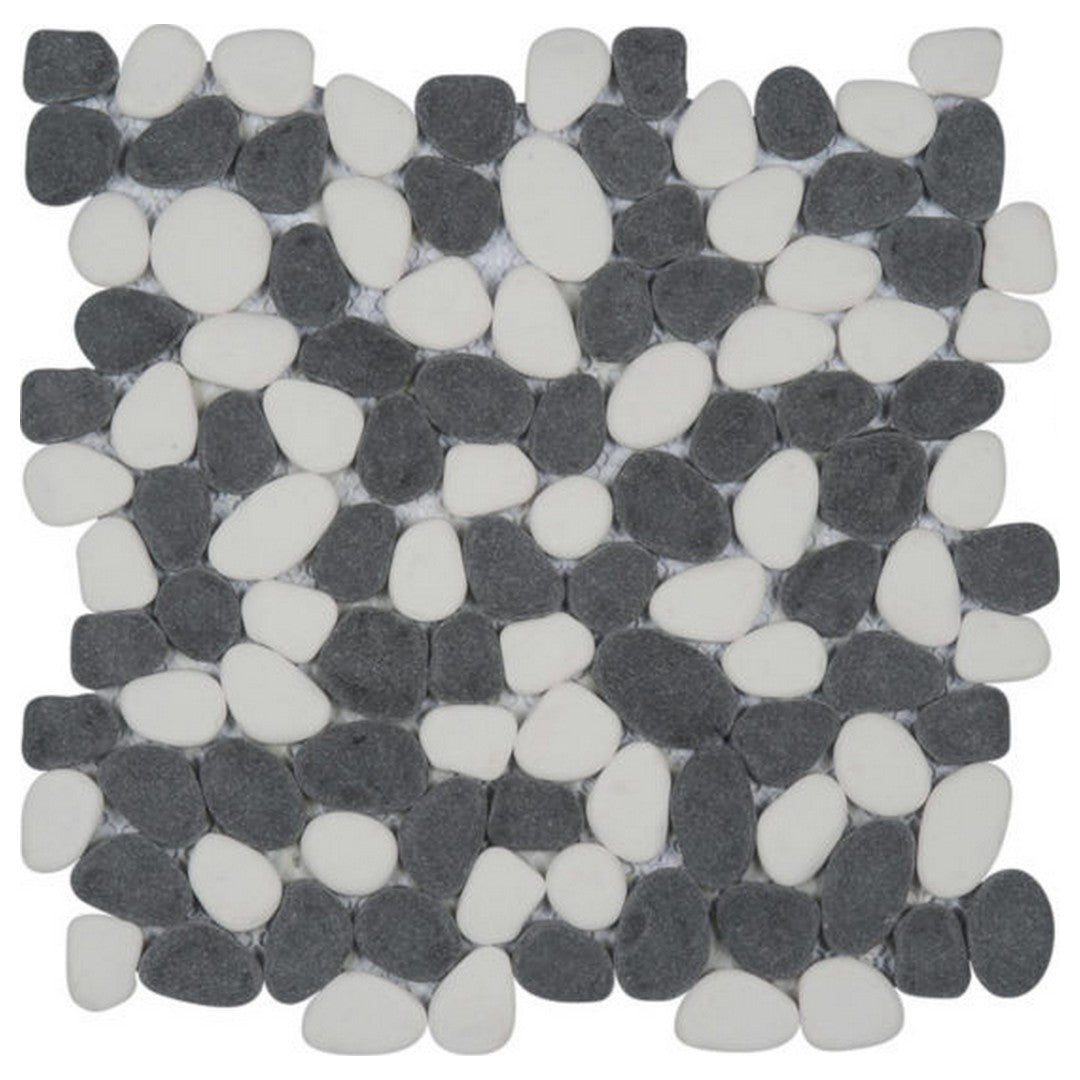 QC Chelsea 12" x 12" Natural Stone Reconstituted Pebble Mosaic