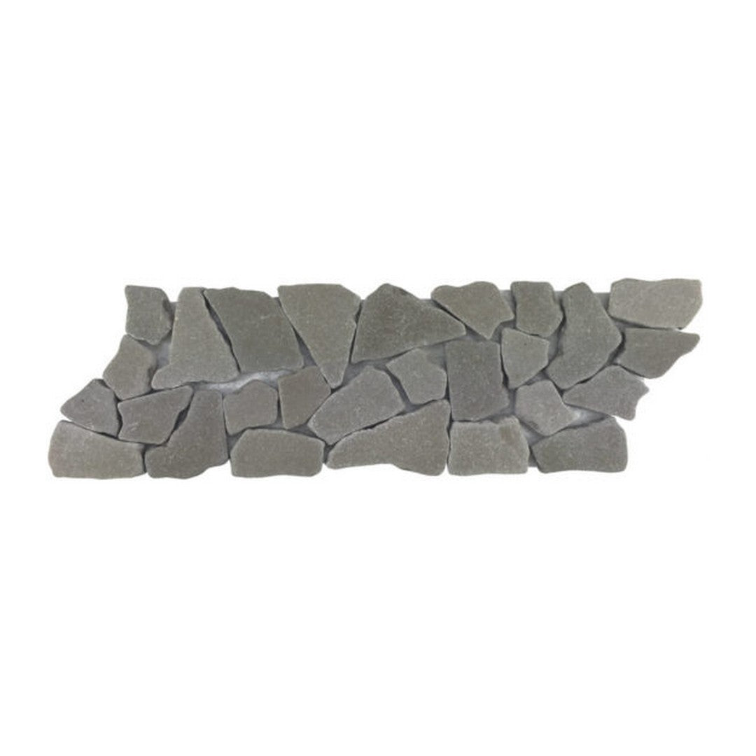 Qualis Ceramica Chelsea 4" x 12" Natural Stone Mini Opus Reconstituted Border Mosaic