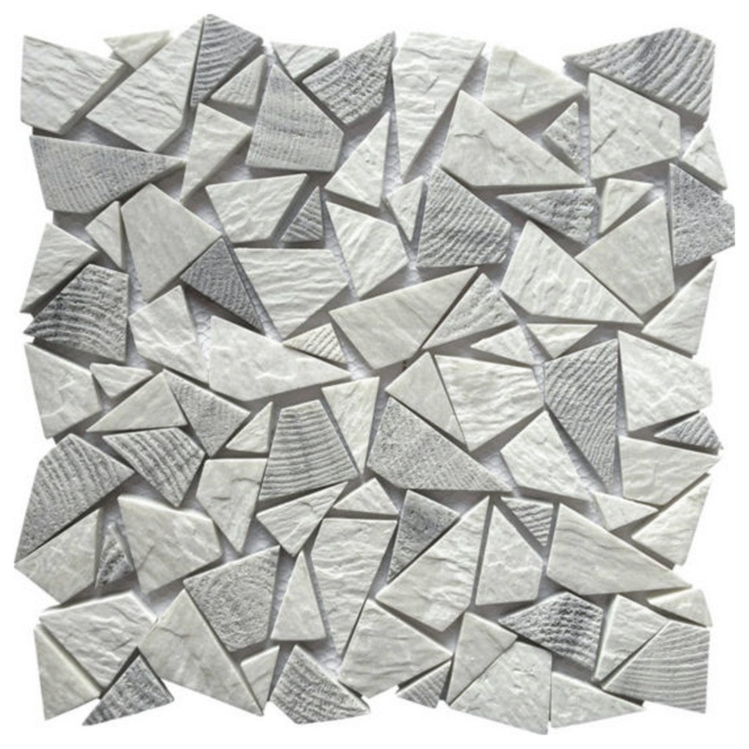 QC Chelsea 12" x 12" Natural Stone Reconstituted Mini Opus Mosaic