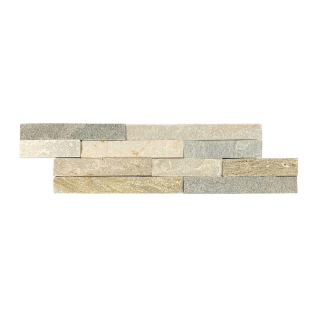 Qualis Ceramica Chelsea 4" x 14" Natural Stone Slate Wall Cladding