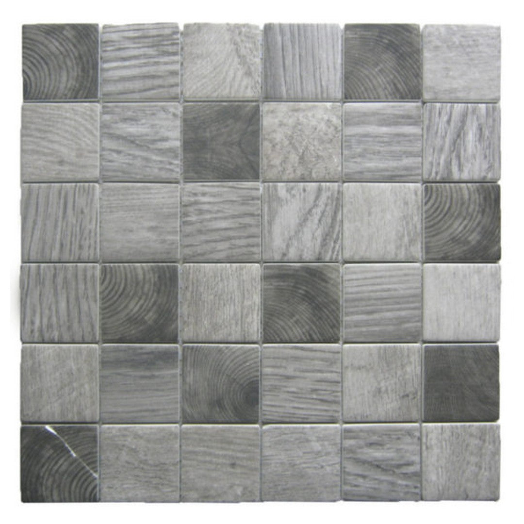 QC Chelsea 12" x 12" Glass 2" Recycled Mix Mosaic