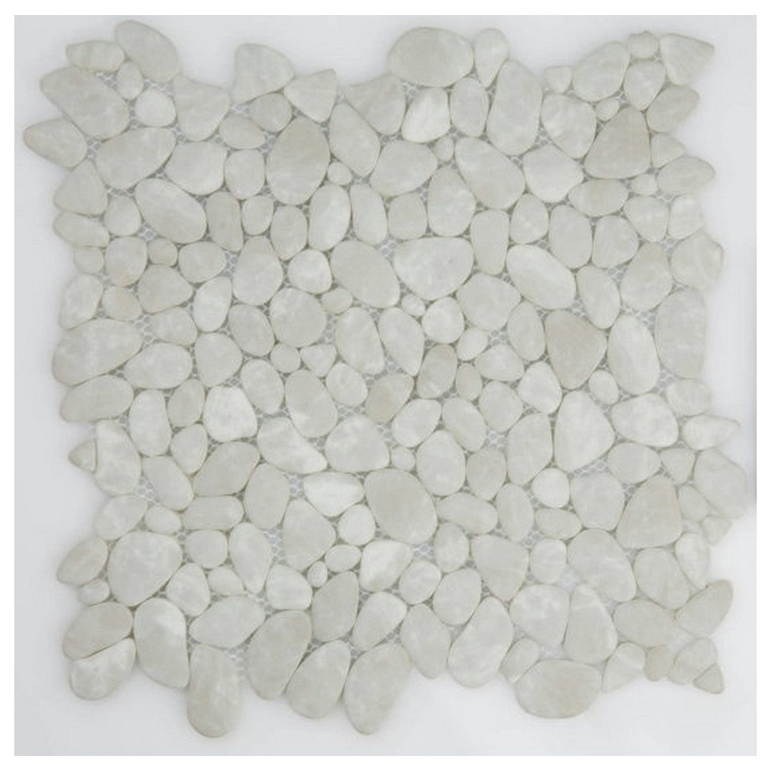 Qualis Ceramica Marseilles 12" x 12" Matte Natural Stone 2" Pebble Mosaic