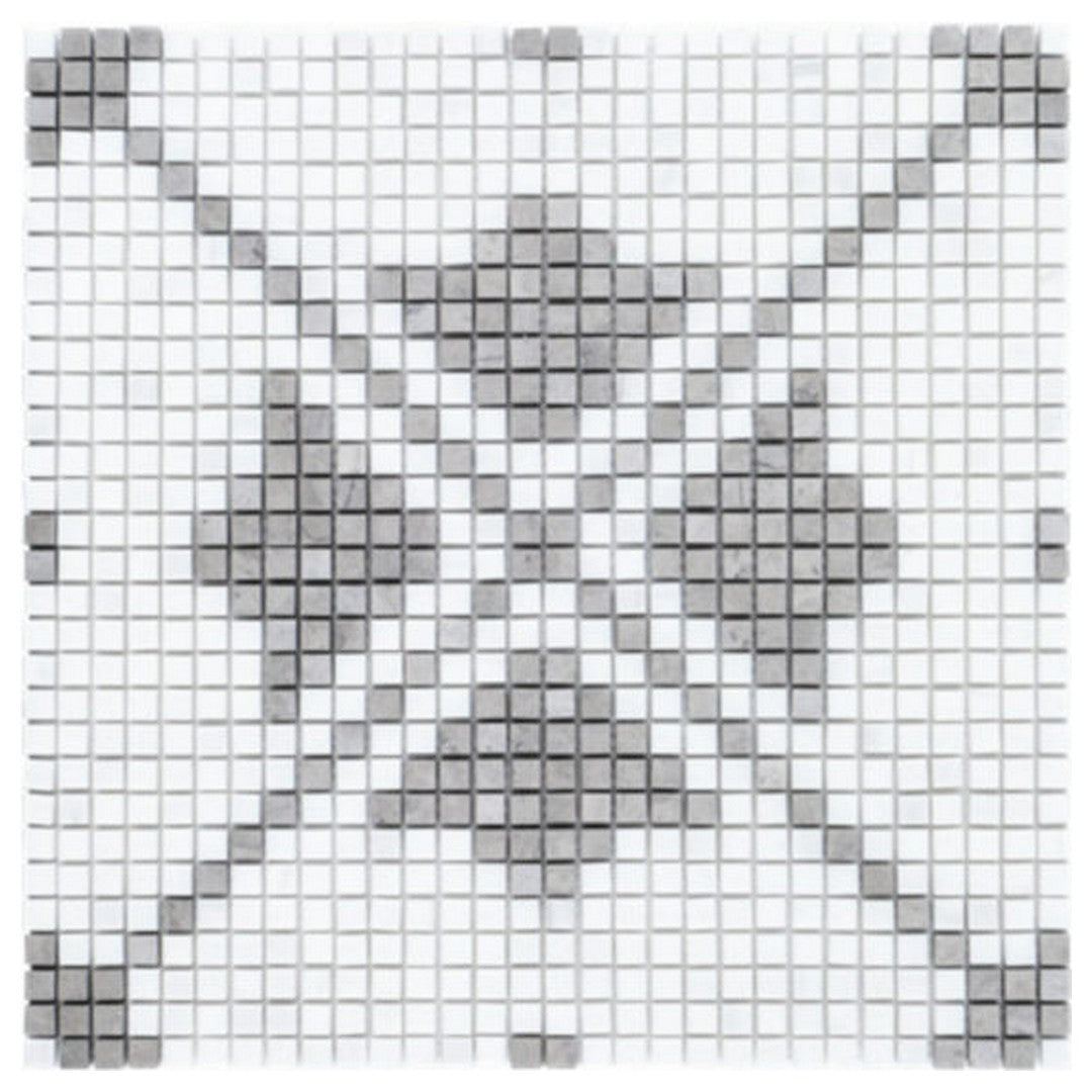 Qualis Ceramica Hamptons 13" x 13" Natural Stone Marigold Mosaic